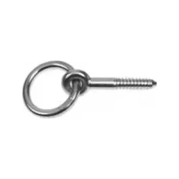 Vázací drát Oko s vrutem a kroužkem 6x60mm Zn