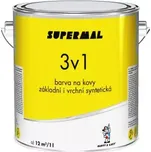 Supermal 3v1 S2177 0100 bílá vrchní syntetická barva na kovy, 2,5 l