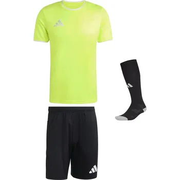 Fotbalový komplet Adidas Entrada 26 dres, trenky a stulpny solar žlutý Velikost: M
