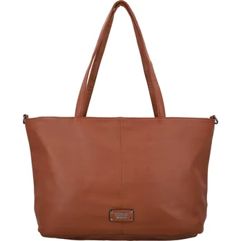 Kabelka Trendy dámská koženková kabelka na rameno Coveri Longi, hnědá