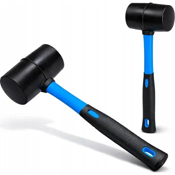 Kladivo GUMOVÁ PALIČKA PRO BRUKÁŘE A KLEMPÍŘE 450g BEZODRAZOVÁ, SKLOLAMINÁTOVÁ RUKOJEŤ