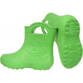 Chlapecké holínky Holínky gumáčky Camminare žabka zelené s malou vadou velikost: 30/31