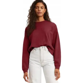 Dámská mikina VEL. L LEVI'S MIKINA DÁMSKÁ bordó sportovní bavlněná pohodlná módní