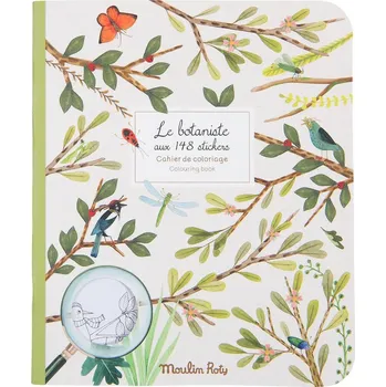 interaktivní kniha MOULIN ROTY Moulin Roty Knížka se samolepkami Botanika