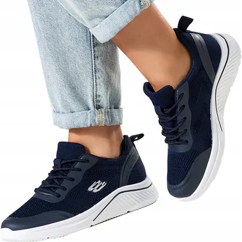 Dámské tenisky Dámské SNEAKERS boty na platformě, tmavě modré, sportovní obuv, velikost 36