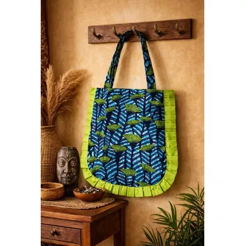 Nákupní taška Látková taška s volánem_Africký vánek