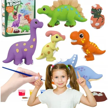 kreativní sada KREATIVNÍ SADA SÁDROVÉ ODLITKY K VYMALOVÁNÍ DIY SADA DINOSAUŘI WOOPIE