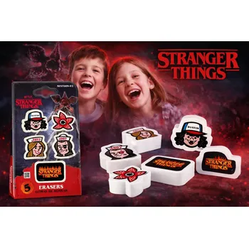 Stranger Things-Dekorační pryž NETFLIX - 5 ks na blistru