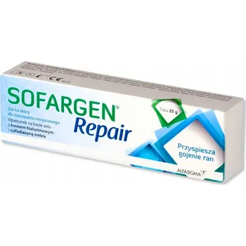Pleťový krém Sofargen Repair Gel, urychluje hojení ran, kyselina hyaluronová, stříbro, 25 g