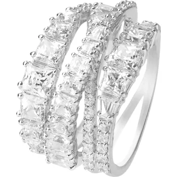Prsten Swarovski Třpytivý trojřadý prsten Twist 584656 58 mm + 2 měsíce na vrácení zboží