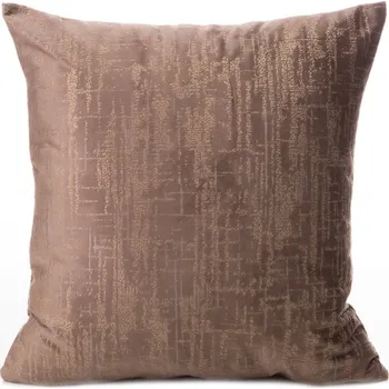 Povlak na polštářek Sametový povlak na polštář MARSALA 40x40cm hnědý