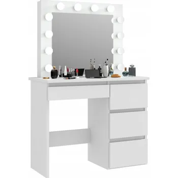 Toaletní stolek Toaletní stolek s osvětlením HOLLYWOOD PRO bílý