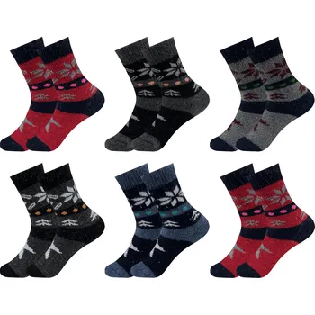 Dívčí oblečení PESAIL Dětské termoponožky QW08 6 páry Velikost: 34-37