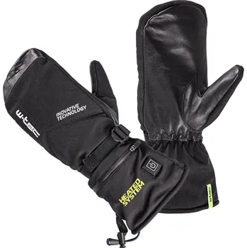 W-TEC Vyhřívané palčáky HEATster 2x2000 mAh černá - M