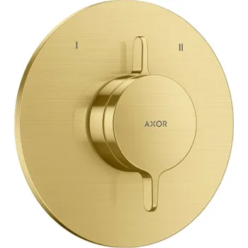 Vodovodní baterie Axor One - Baterie pod omítku, pro 2 spotřebiče, kartáčovaná mosaz 48415950