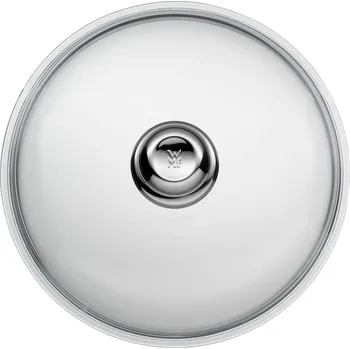 Poklice Skleněná poklice 28 cm s kovovým úchytem WMF