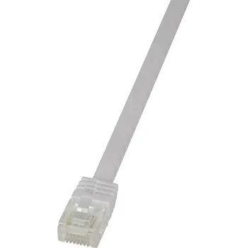 Datový kabel LogiLink CF2071U RJ45 síťové kabely, propojovací kabely CAT 6 U/UTP 5.00 m bílá flexibilní provedení 1 ks