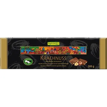 Čokoláda Rapunzel Čokoláda mléčná s lískovými oříšky BIO 300 g