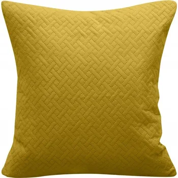 Povlak na polštářek Dekorační povlak na polštář LUIZ5 40x40 Eurofirany hořčicový prošívaná do vzoru cihly