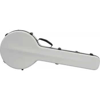 Razzor Fiberglass Banjo Case White