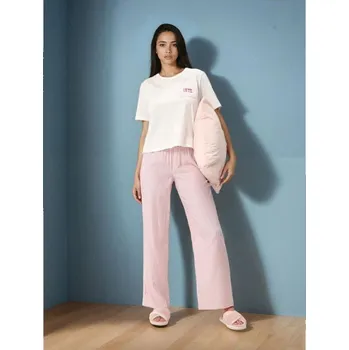 Dámské pyžamo Sinsay - Dvoudílné bavlněné pyžamo - bílá - 436HV-00X - 436HV-00X-L