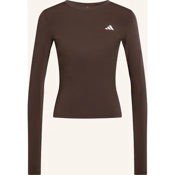 Dámské tričko Adidas Dlouhé Rukávy Power Essentials, tmavě hnědá