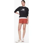 New Balance Mikina Essentials Stacked Logo WT31532 Černá Relaxed Fit S