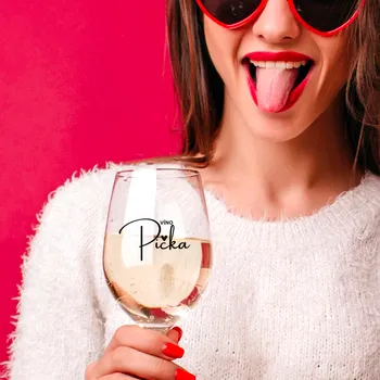 Sklenice Čirá sklenice na víno 450 ml - Víno Pička