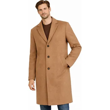 Pánský zimní kabát PÁNSKÝ KABÁT - JAY COAT GMM-0823-08563 teplý vlněný klasický elegantní