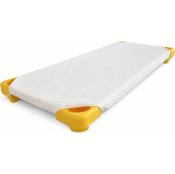 Prostěradlo Nepropustné prostěradlo do školky na lehátka - Bílá Rozměr:: 60 x 120 cm