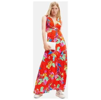 Dámské šaty Desigual Letní šaty 23SWVW73 Červená Regular Fit M
