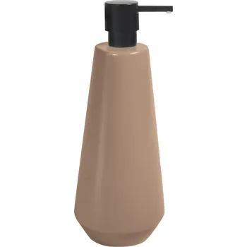 Sada koupelnových doplňků Spirella dávkovač mýdla JOSHUA, matné cappuccino, keramika, 650 ml