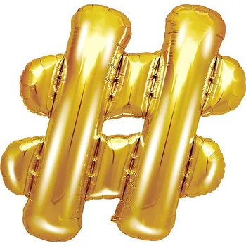 Balónek Fóliový balón číslo gold 35 cm k narozeninám