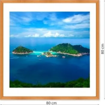 Rám na obraz Fotoobraz v rámu s paspartou 80x80 cm FOPKDL6-80x80 Nižší cena pro více kusů!