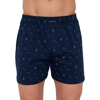 Pánské spodní prádlo Pánské boxerky CORNETTE COMFORT 002/342 tmavě modrá 4XL 0