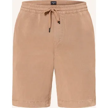 Pánské kraťasy Strellson Pánské Šortky Kaji Relaxed Fit S Lnem, béžová, 52