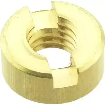 Matice Matice kruhová s drážkou DIN 546 mosaz M3