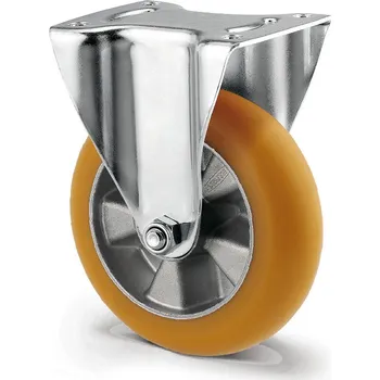 Pojezdové kolečko TENTE KOLEČKA Kolečko pro vysoké zatížení 200mm, pevné, plotýnka, 3478ITP200P63 LW60 convex R25 shore A93 smart