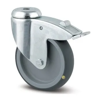 Pojezdové kolečko TENTE KOLEČKA Kolečko antistatické 125mm, s brzdou, otvor pro čep, 2477YGO125P30-13