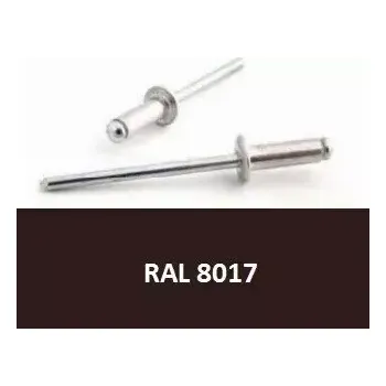 Nýt Trhací nýt AL/ST 4,0x10 RAL 8017 Čokoládová hnědá - Bralo