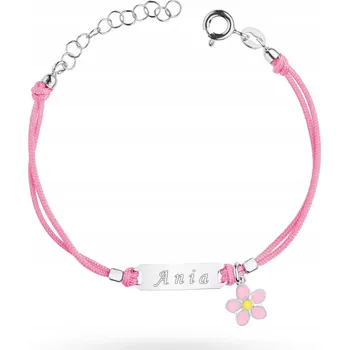 Náramek Dětský náramek na šňůrce s hvězdičkou a Gravírování