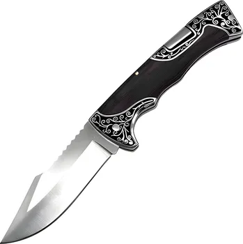 Multifunkční nůž IZMAEL Outdoorový skládací nůž A3157 Černá 8 cm