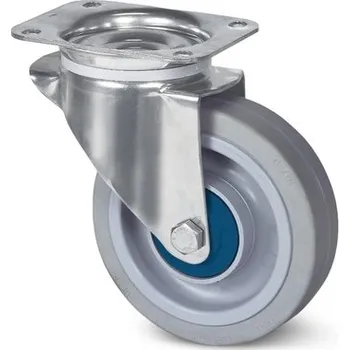 Pojezdové kolečko TENTE KOLEČKA Pojezdové kolečko nerezové pro transportní zařízení 160mm, otočné, plotýnka, 8470UFX160P63