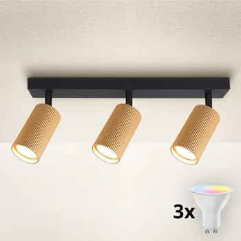Bodové svítidlo Brilagi - LED RGBW Stmív. bodové svít. SELE MODERN 3xGU10/6W/230V Wi-Fi zlatá