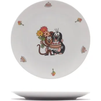 Talíř Thun 1794 Porcelánový talíř s mělký krteček s dortem 210 mm 21 cm