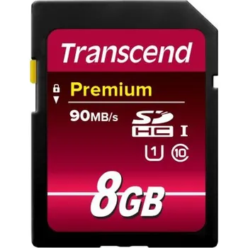 Paměťová karta Karta SD SDHC 8 GB Transcend -25 → plus 85°C