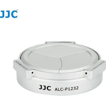 Foto JJC ALC-P1232 SILVER, Automatická krytka objektivu pro objektiv Panasonic Lumix G Vario HD 12-32 mm F3,5-5,6 Mega OIS