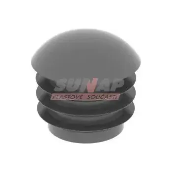 krytka na šroub Zátka kruhová čočková 30mm tlouštka 1,0-2,0 černá