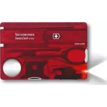 kapesní nůž VICTORINOX Karta SwissCard Lite červená v blistru (0.7300.TB1)