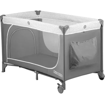 Dětská postýlka Ricokids RK-241 Cestovní postýlka + matrace + taška 125×65×78 cm, šedá